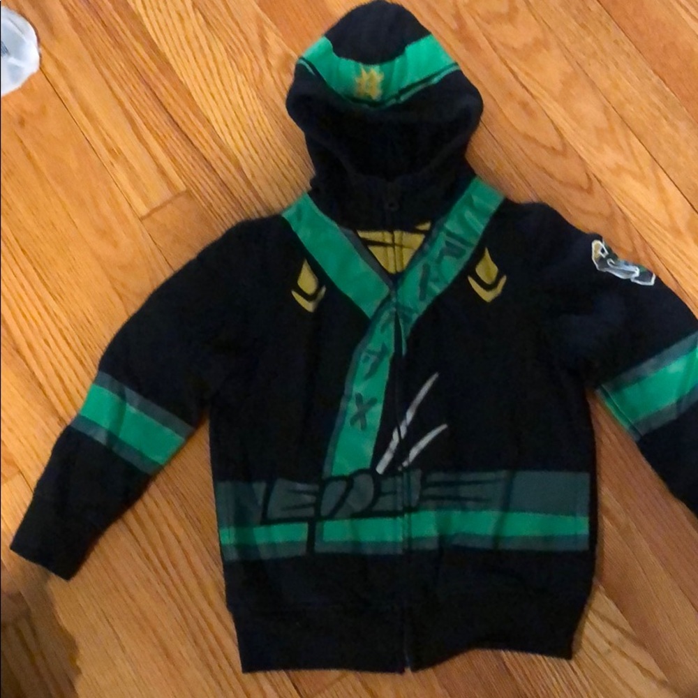 Ninjago zip up sweatshirt and two ninjago shirts